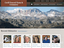 Tablet Screenshot of covillfuneralhome.com